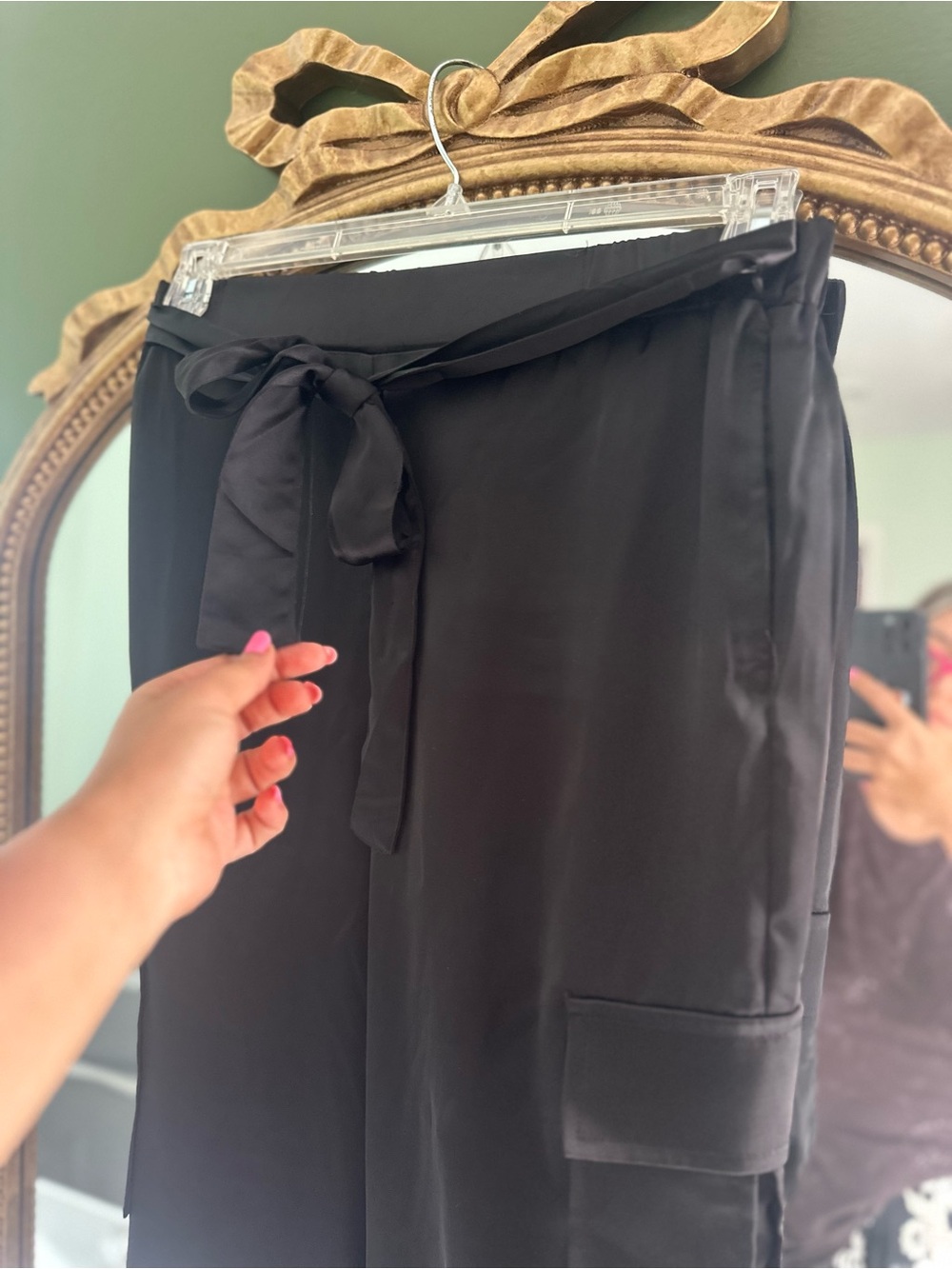 Sincerely Jules Black Tie-Waist Wide Leg Pants